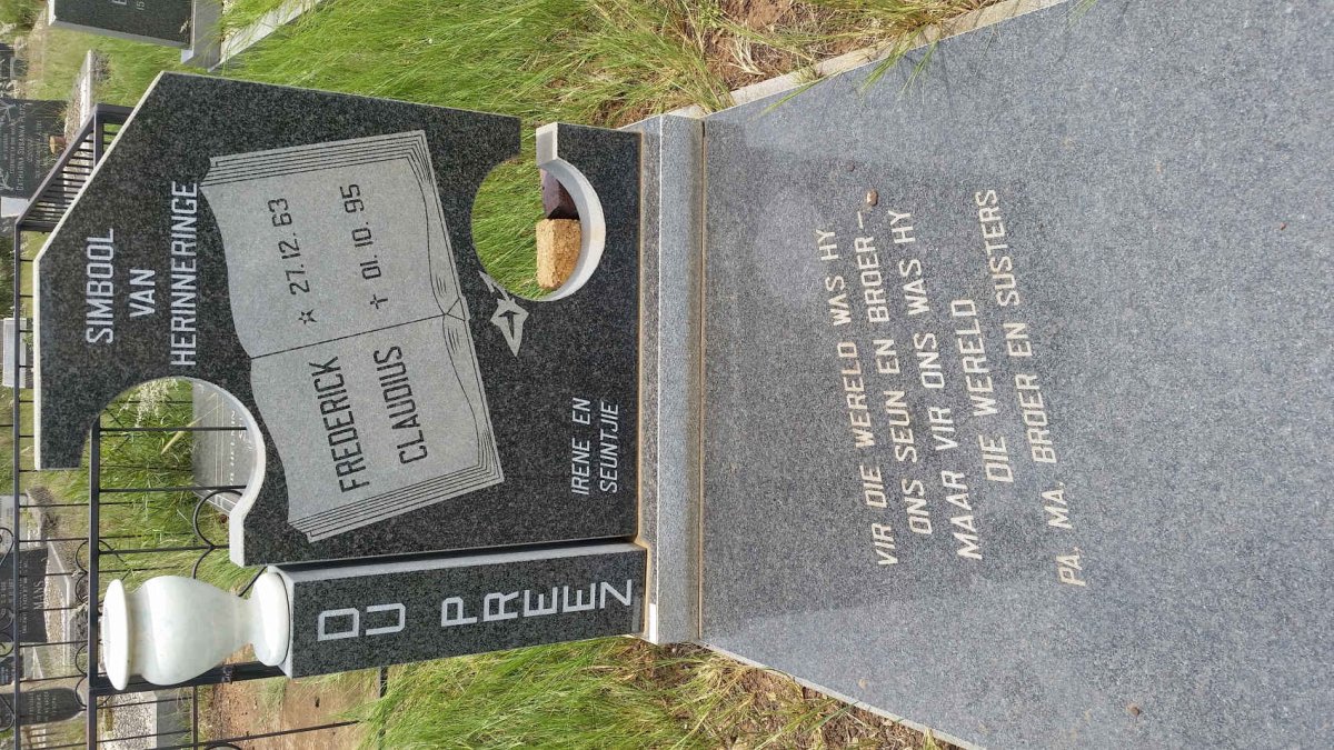 PREEZ Frederick Claudius, du 1963-1995