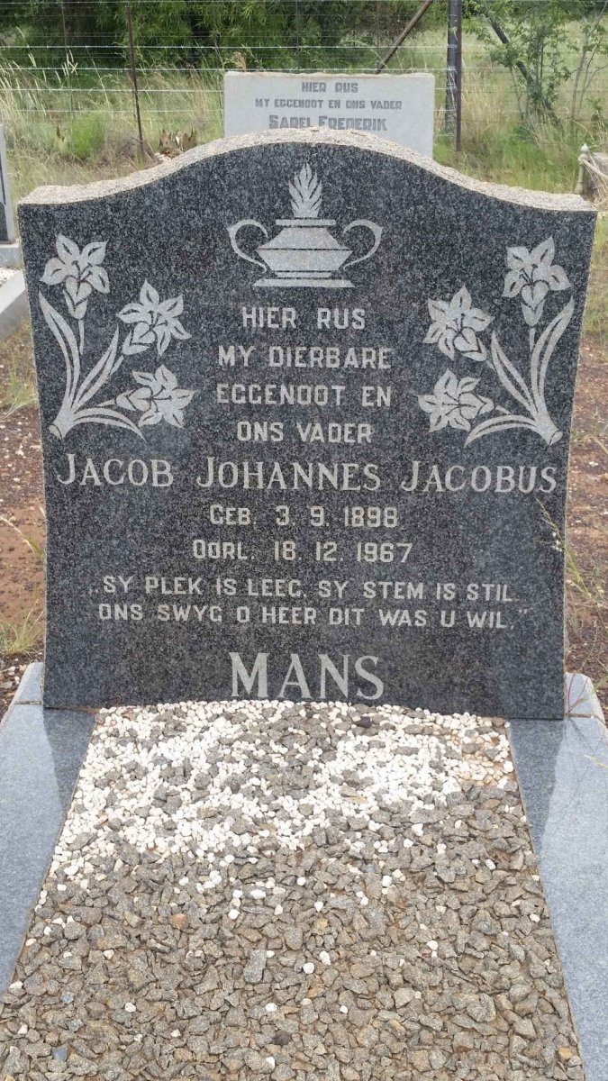 MANS Jacob Johannes Jacobus 1898-1967