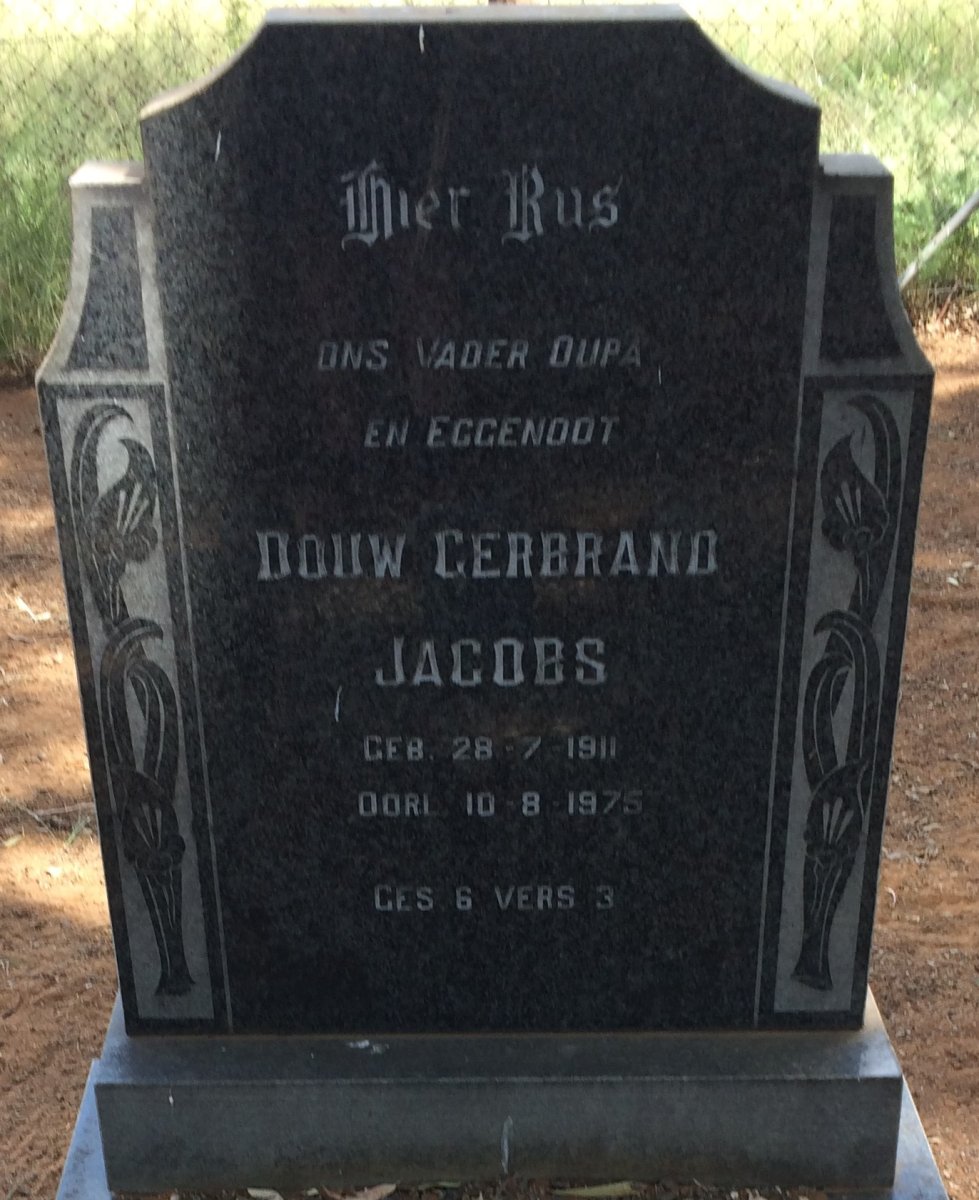 JACOBS Douw Gerbrand 1911-1975