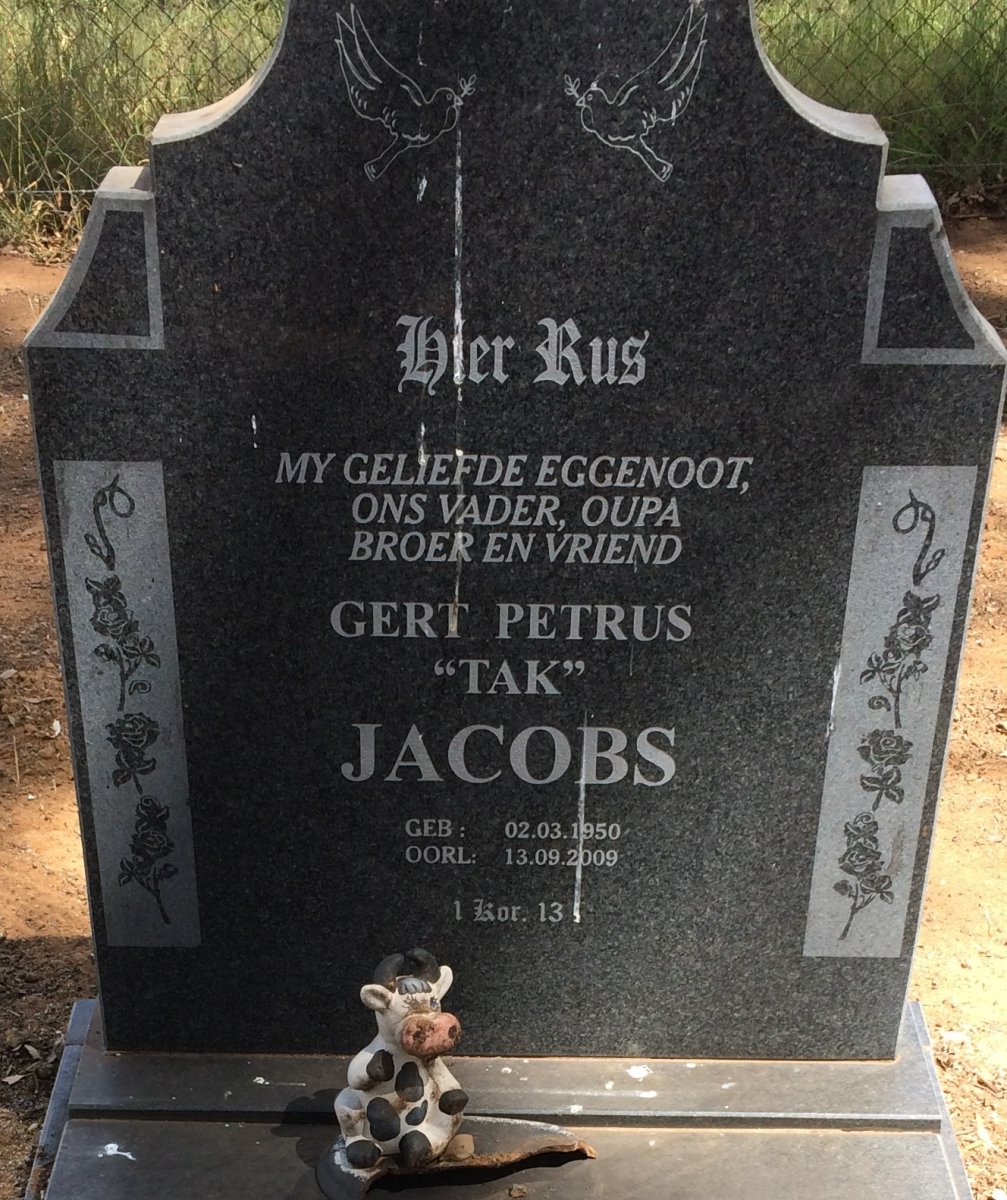 JACOBS Gert Petrus 1950-2009