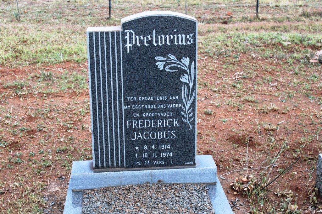 PRETORIUS Frederick Jacobus 1914-1974