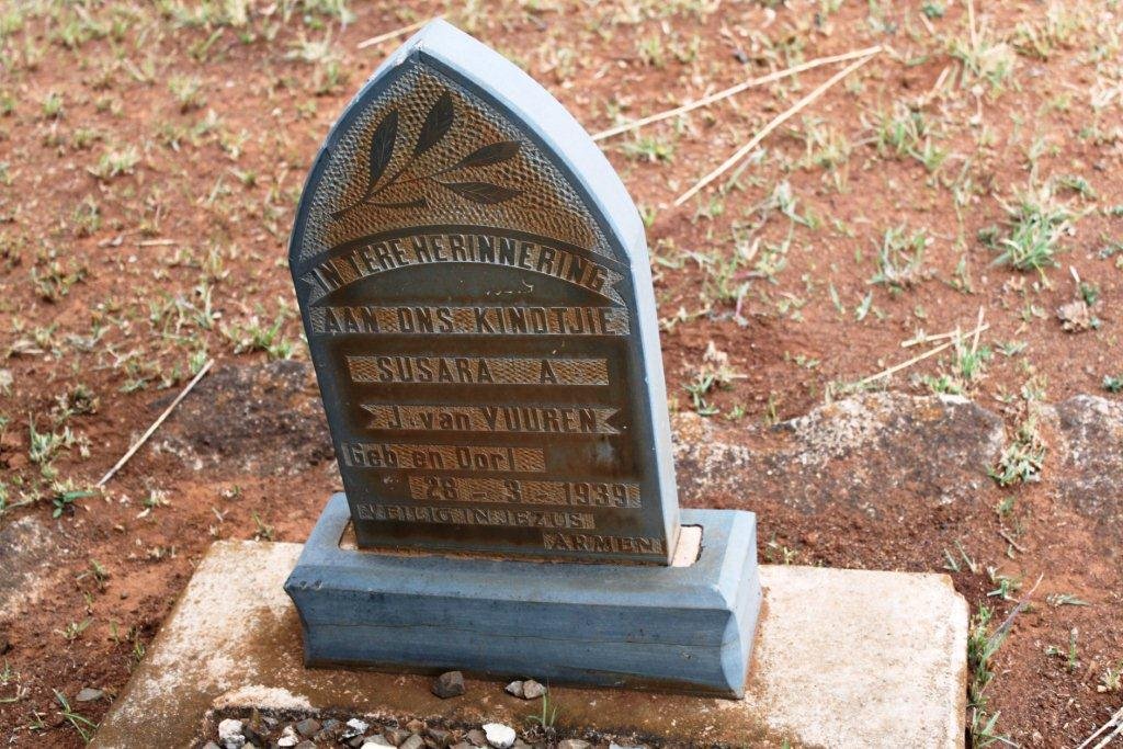 VUUREN Susara A., J. van 1939-1939