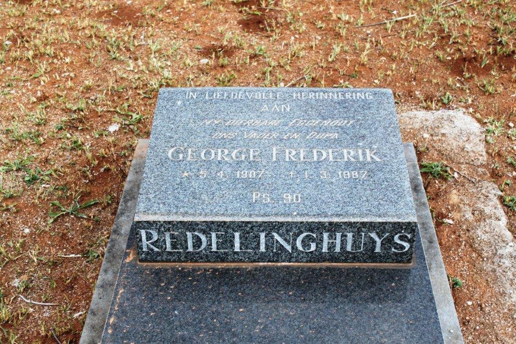 REDELINGHUYS George Frederik 1907-1987