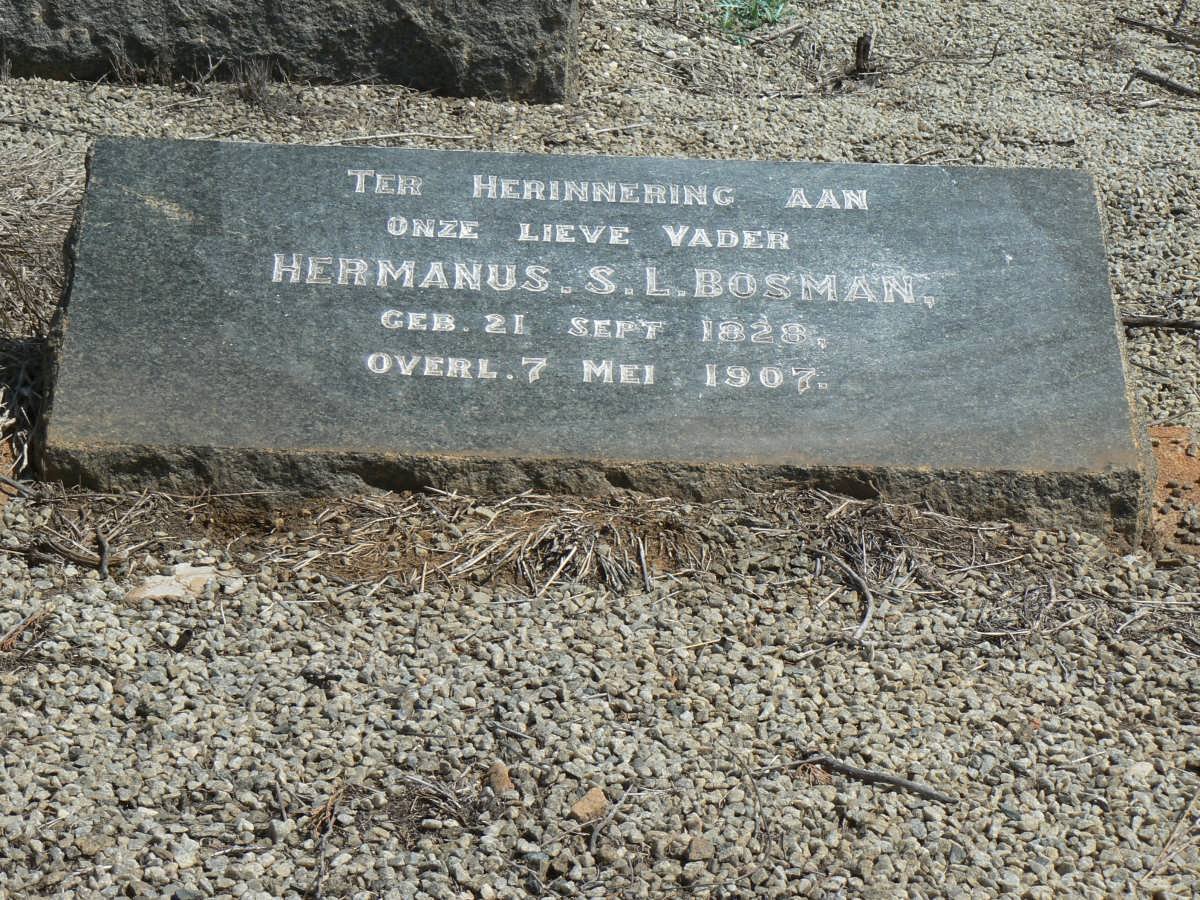 BOSMAN Hermanus S.L. 1828-1907
