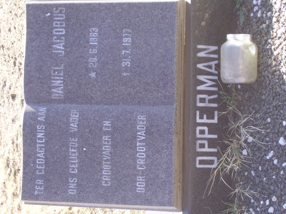 OPPERMAN Daniel Jacobus 18?3-1977