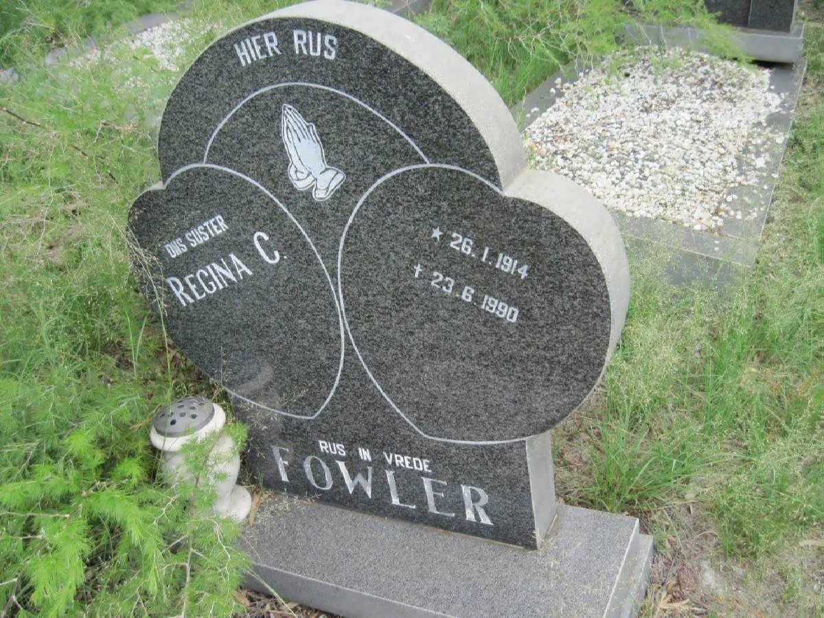 FOWLER Regina C. 1914-1990