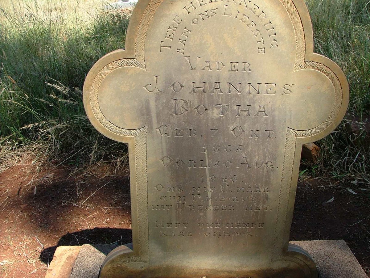 BOTHA Johannes 1855-1946
