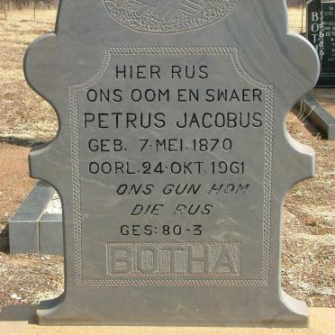BOTHA Petrus Jacobus 1870-1961