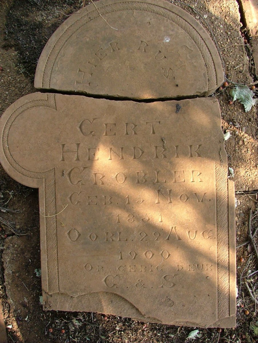 GROBLER Gert Hendrik 1851-1900