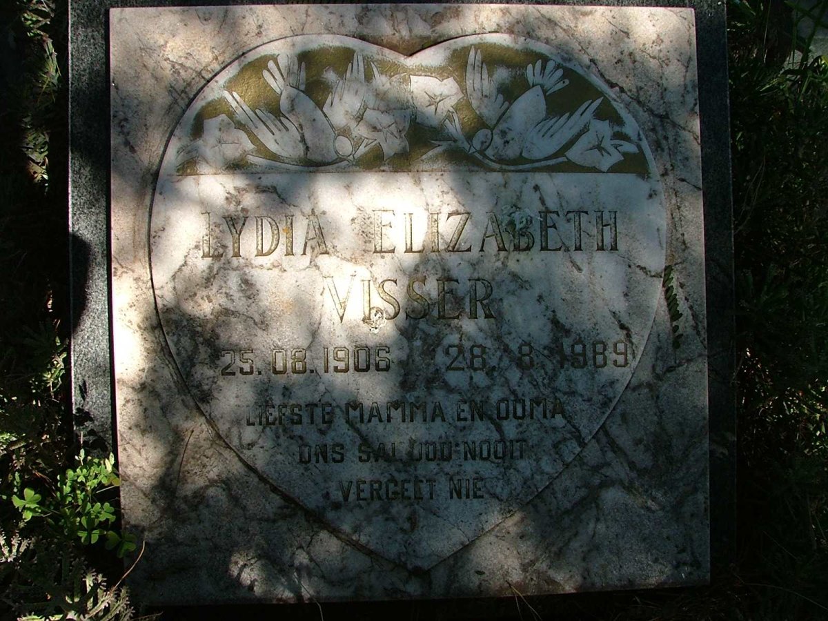 VISSER Lydia Elizabeth 1906-1989