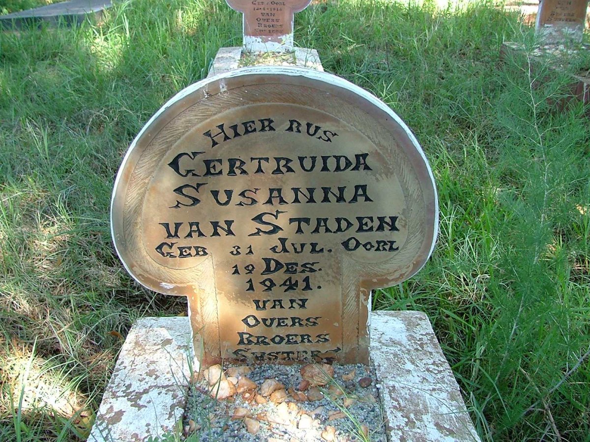STADEN Gertruida Susanna, van 1941-1941