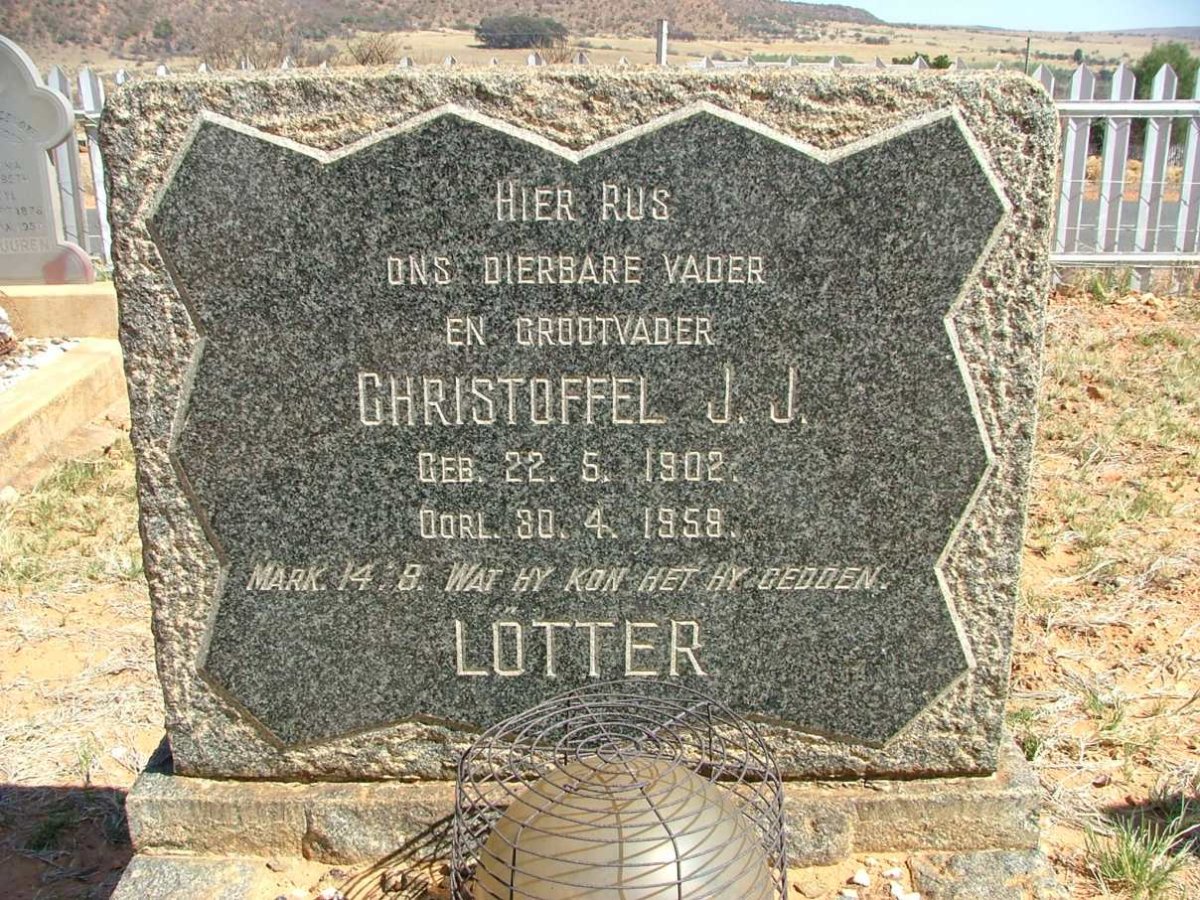 LOTTER Christoffel J.J. 1902-1958
