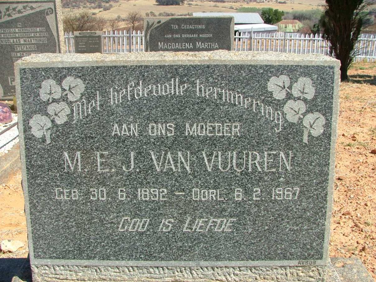 VUUREN M.E.J., van 1892-1967