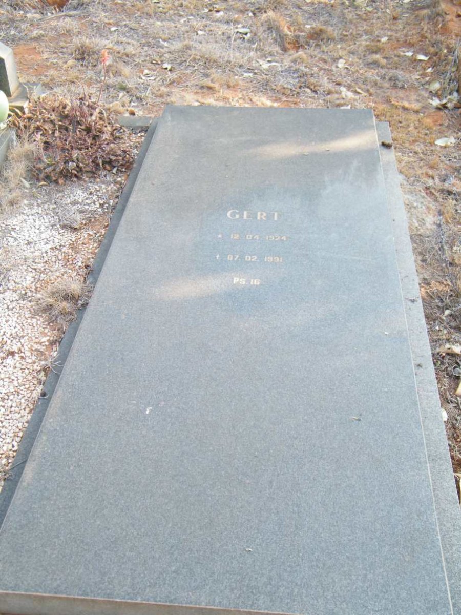 VUUREN Gert, Jansen van 1924-1991