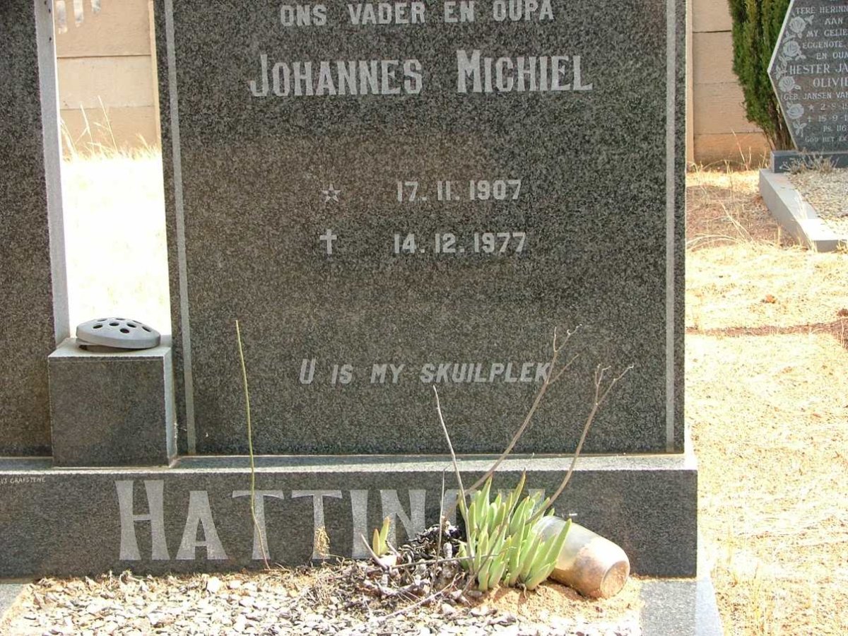 HATTINGH Johannes Michiel 1907-1977