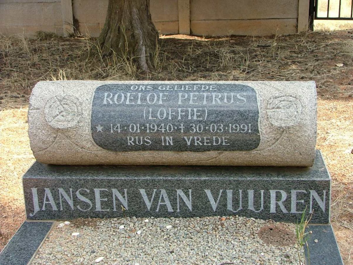 VUUREN Roelof Petrus, Jansen van 1940-1991