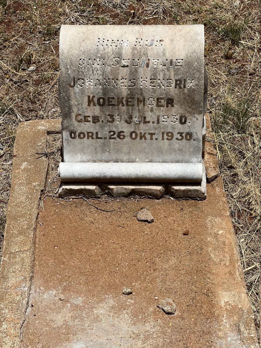 KOEKEMOER Johannes Hendrik 1930-1930