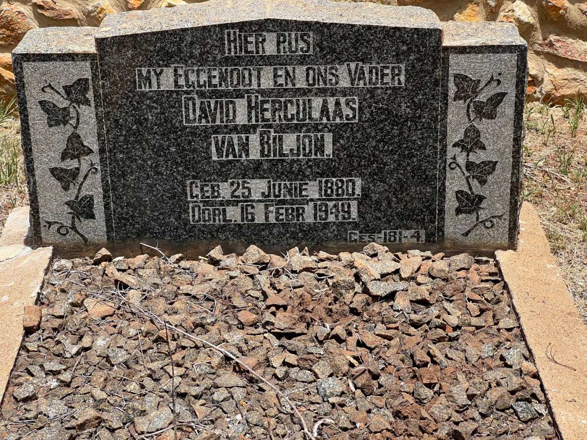BILJON David Herculaas, van 1880-1949