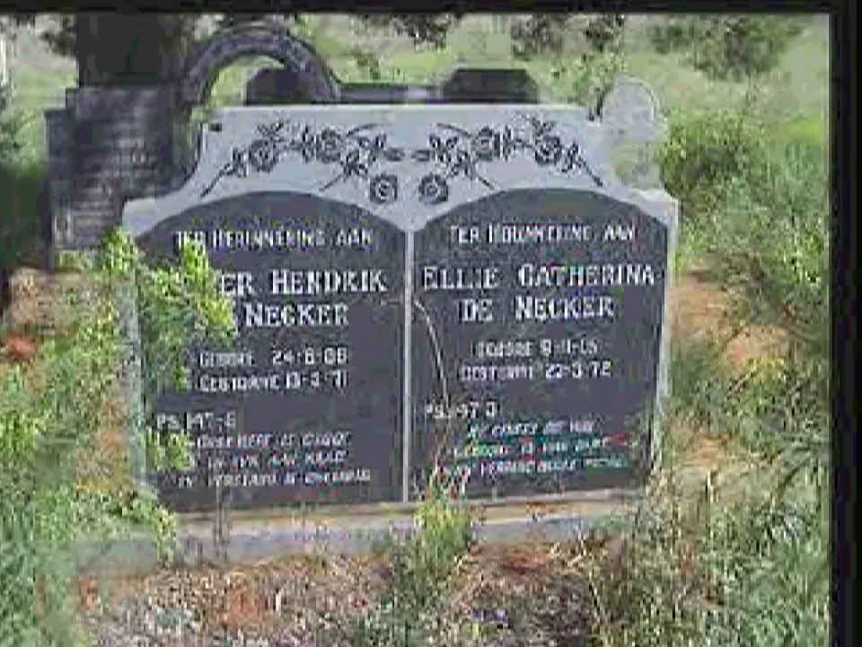 NECKER Pieter Hendrik, de  1889-1971 &amp; Ellie Catharina 1905-1972