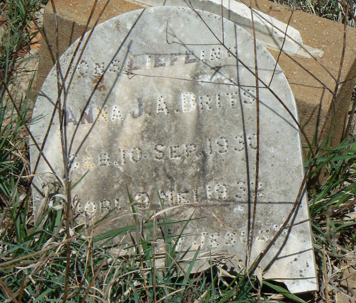 BRITS Anna J.A. 1930-1932