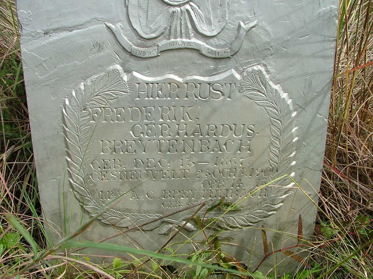 BREYTENBACH Frederick Gerhardus 1867-1900 &amp; A.C. SWARTS