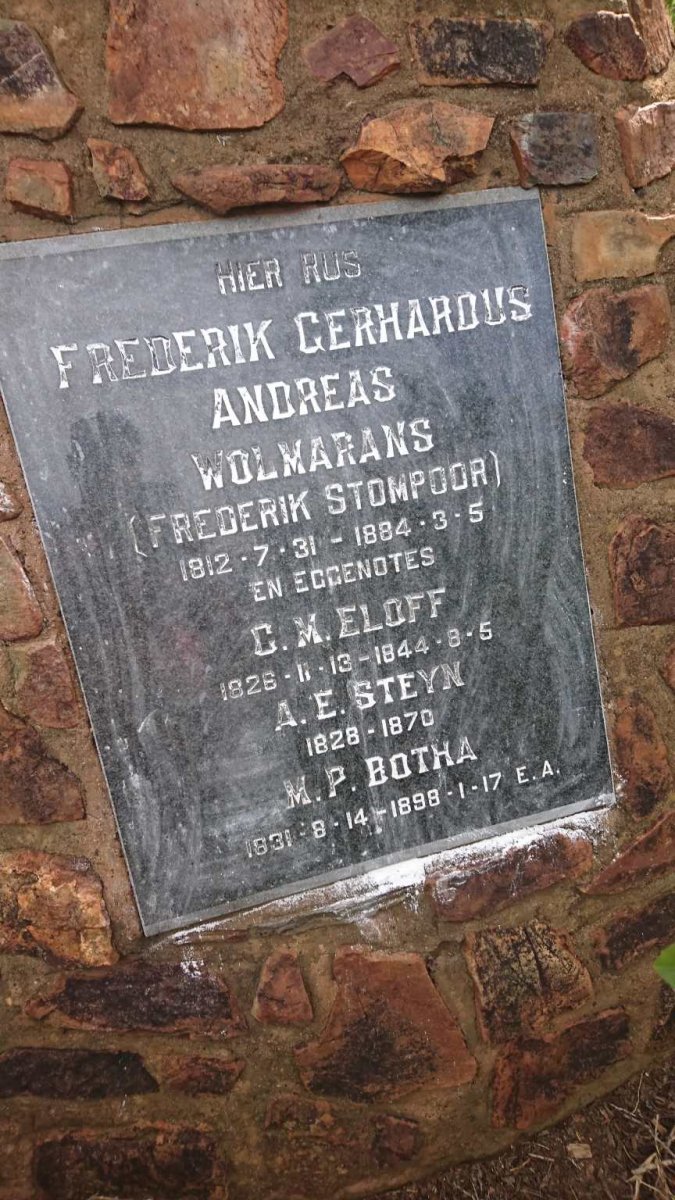 WOLMARANS Frederik Gerhardus Andreas 1812-1884