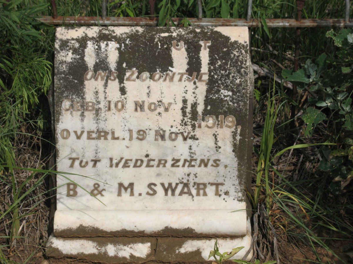 SWART Zoontje 1919-1919