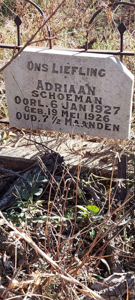 SCHOEMAN Adriaan 1926-1927