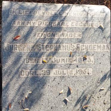 SCHOEMAN Jurgens Stephanus 1883-1951