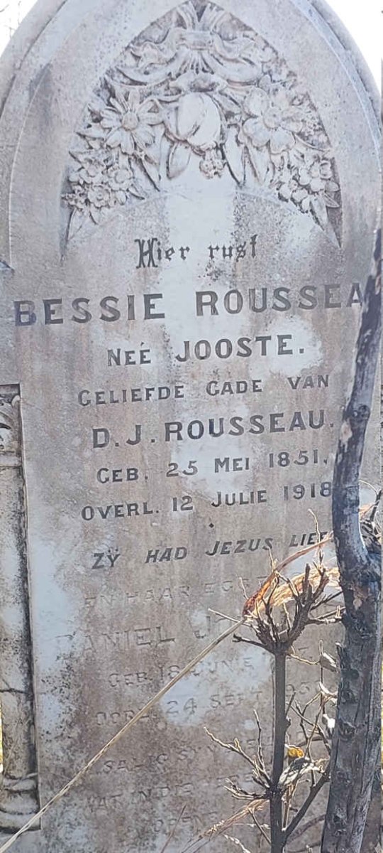 ROUSSEAU Bessie nee JOOSTE 1851-1918