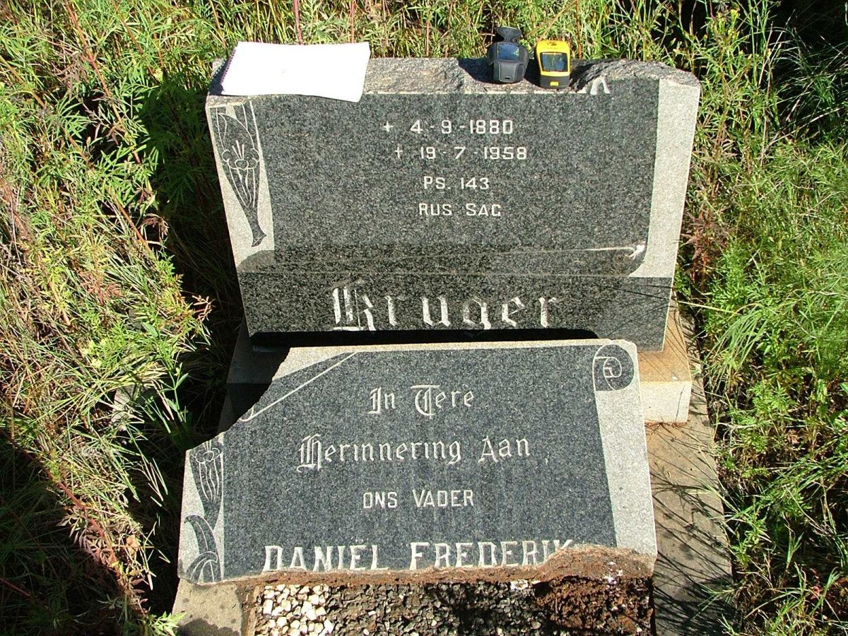 KRUGER Daniel Frederik 1880-1958