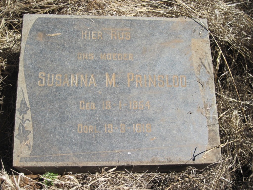 PRINSLOO Susanna M. 1854-1918
