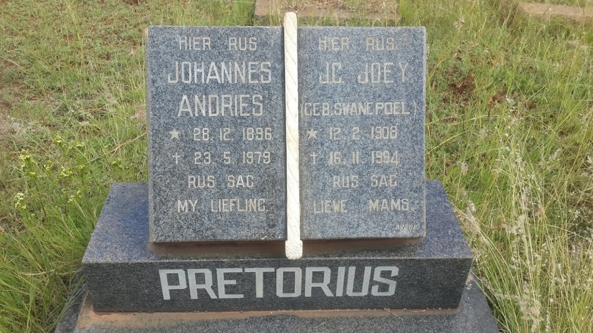 PRETORIUS Johannes Andries 1896-1979 &amp; J.C. SWANEPOEL 1908-1994