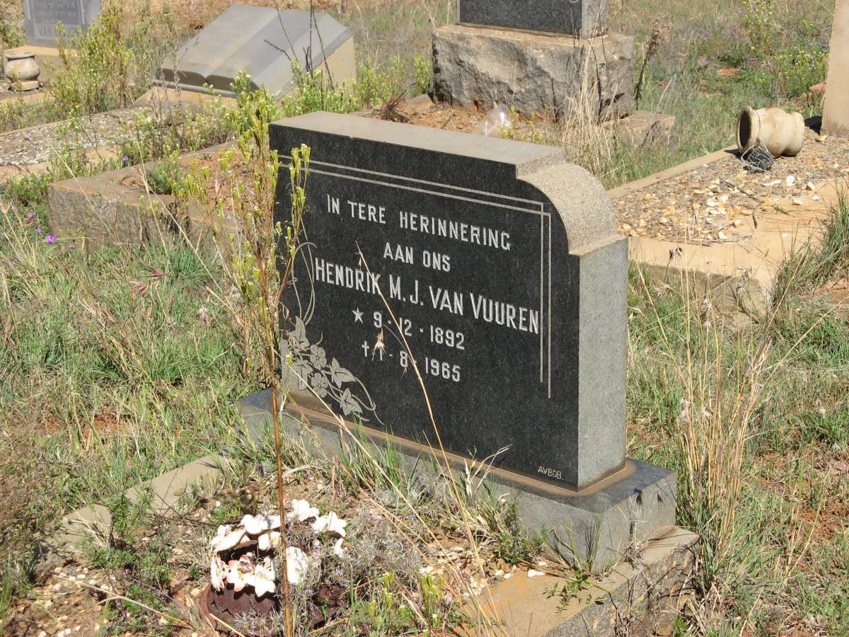VUUREN Hendrik M.J., van 1892-1965