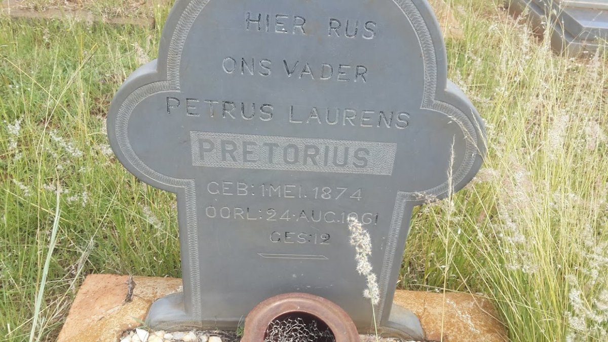 PRETORIUS Petrus Laurens 1874-1961