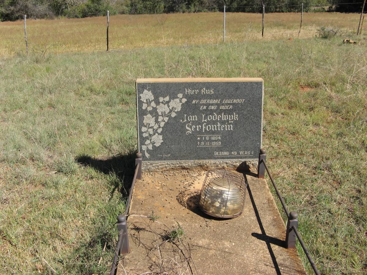 SERFONTEIN Jan Lodewyk 1884-1959