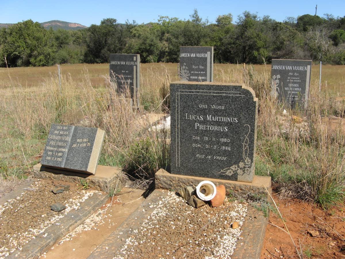 PRETORIUS Lucas Marthinus 1880-1966 &amp; Catharina Maria LANDMAN 1882-1962