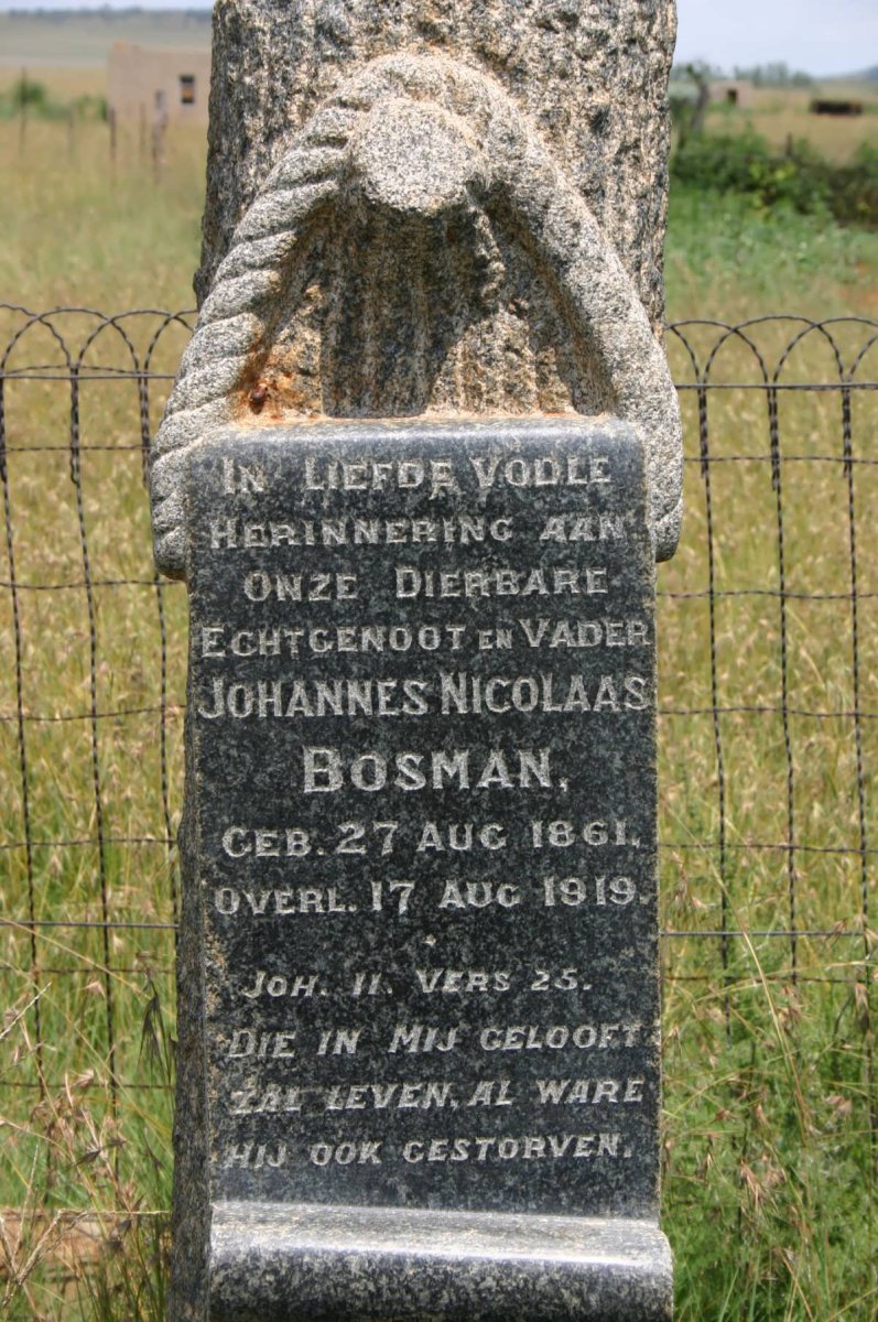 BOSMAN Johannes Nicolaas 1861-1919