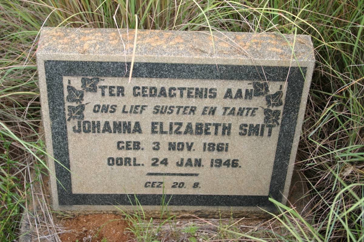 SMIT Johanna Elizabeth 1861-1946