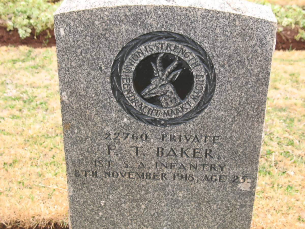 BAKER F.T. -1918