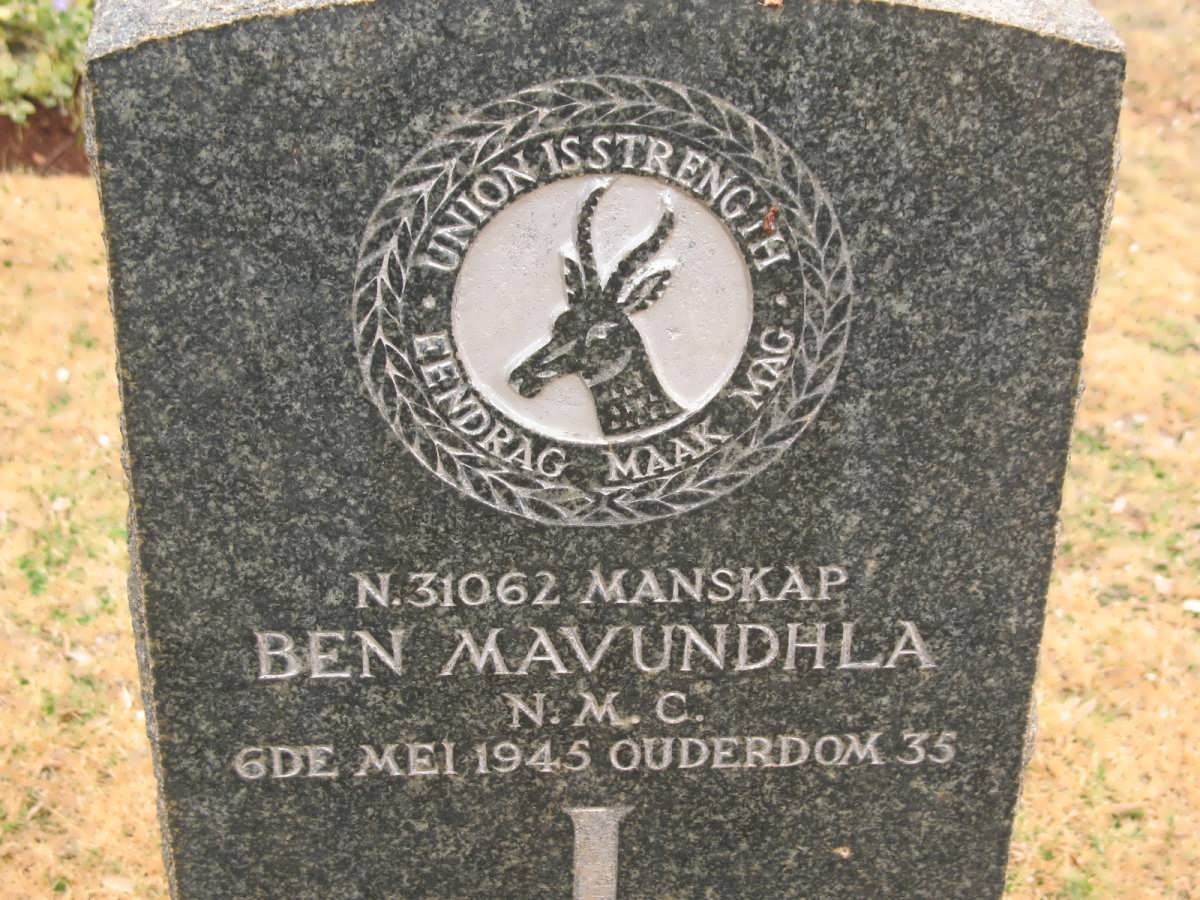 MAVUNDHLA Ben -1945
