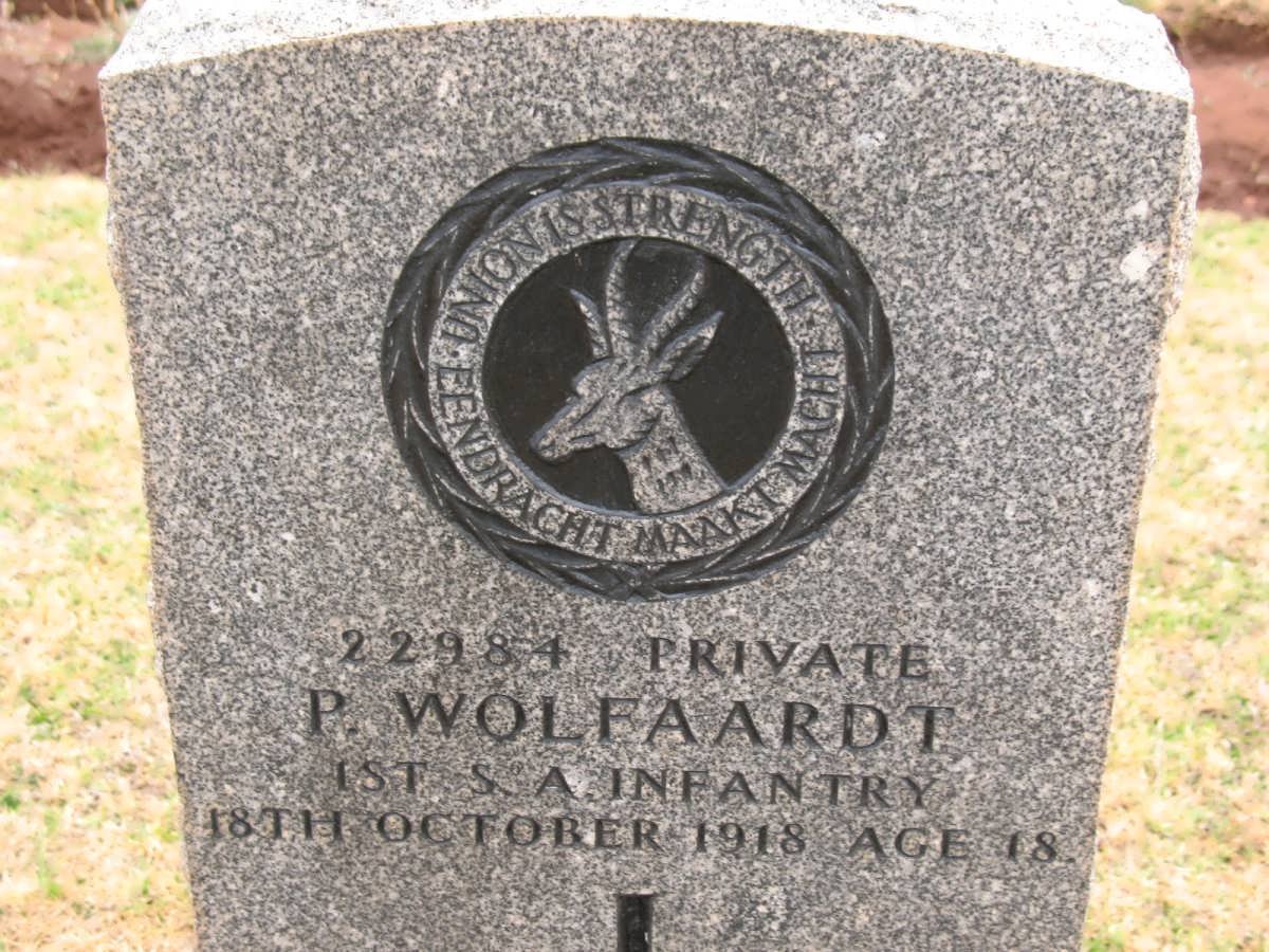 WOLFAARDT P. -1918