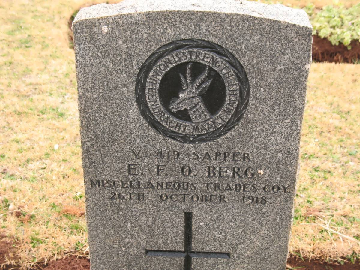 BERG E.F.O. -1918