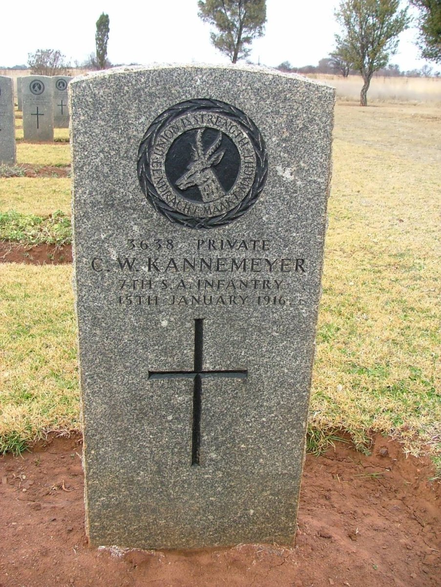 KANNEMEYER C.W. -1916