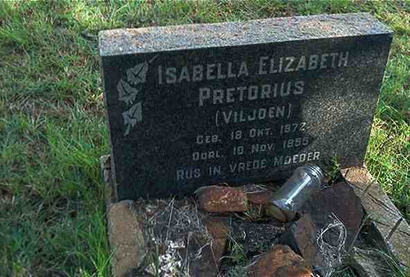 PRETORIUS Isabella Elizabeth nee VILJOEN 1872-1955