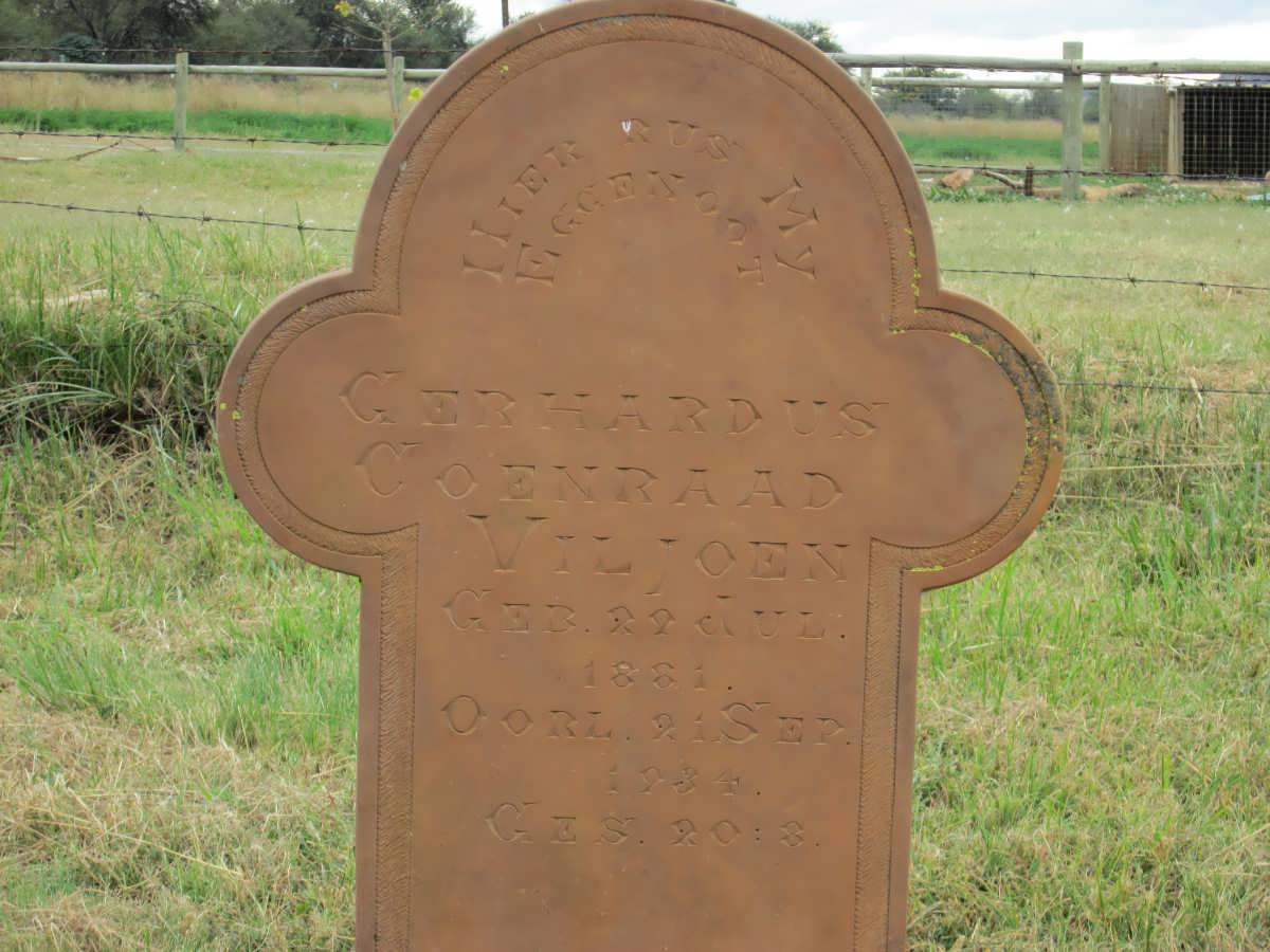 VILJOEN Gerhardus Coenraad 1881-1934
