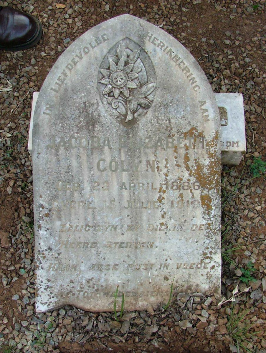 COLYN Jacoba Elizabeth 1886-1919