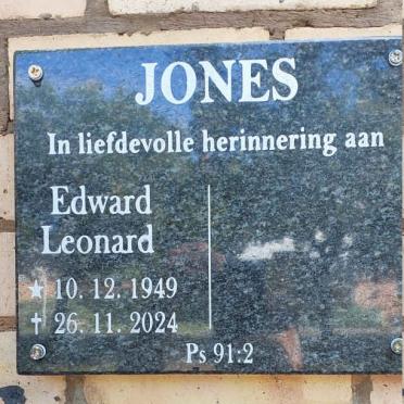 JONES Edward Leonard 1949-2024