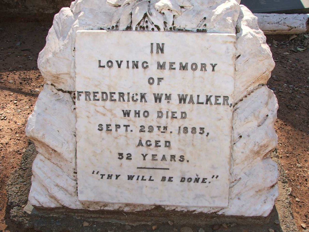 WALKER Frederick Wm  -1883