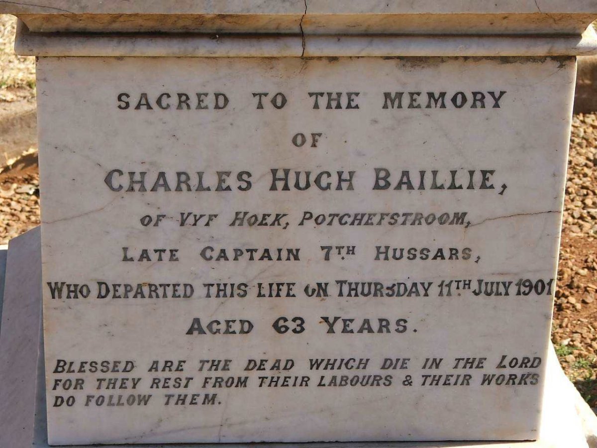 BAILLIE Charles Hugh -1901